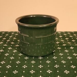 Longaberger Green Crock
